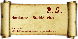 Moskoczi Sudárka névjegykártya